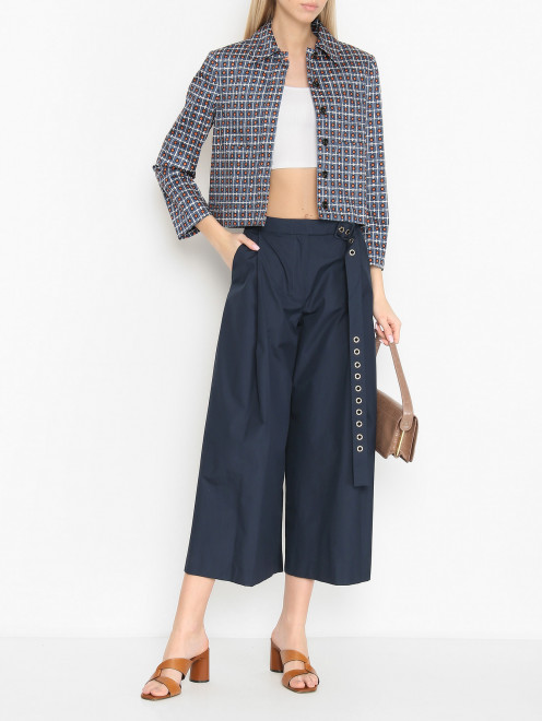 Широкие брюки из хлопка Max Mara - МодельОбщийВид