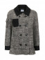 Пальто из шерсти с накладными карманами Moschino Cheap&Chic  –  Общий вид