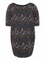 Платье с короткими рукавами и узором GIG Couture  –  Общий вид