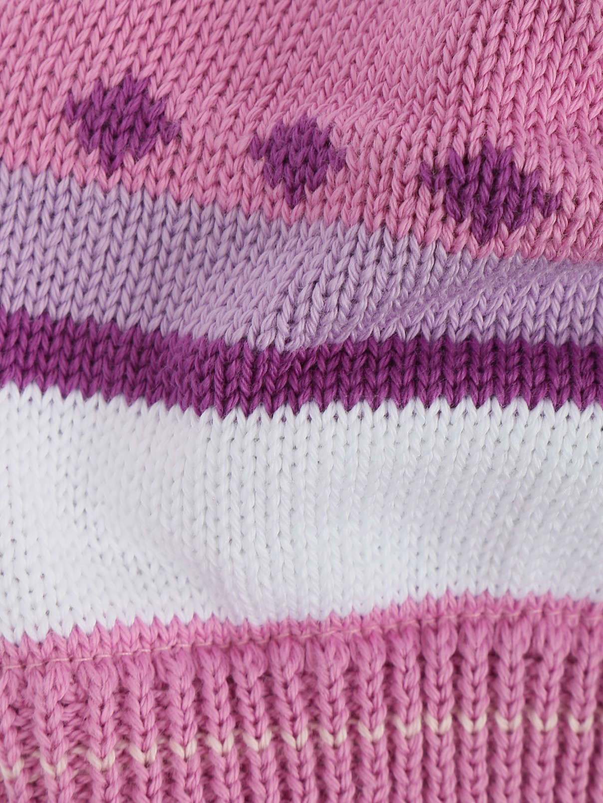 Шапочка из хлопка мелкой вязки с узором Maximo  –  Деталь1  – Цвет:  Розовый