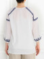Блуза из хлопка декорированная вышивкой Marina Sport  –  Модель Верх-Низ1