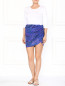 Шелковая юбка с узором и асимметричным подолом See by Chloe  –  Модель Общий вид