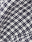 Блуза из хлопка с узором клетка Max&Co  –  Деталь1