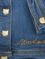 Джинсовая куртка с фигурными пуговицами Moschino  –  Деталь1