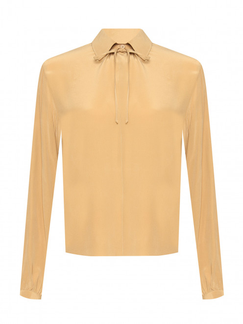 Однотонная блуза из шелка Liviana Conti - Общий вид