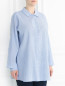 Блуза из жатого хлопка с длинным рукавом Voyage by Marina Rinaldi  –  Модель Верх-Низ