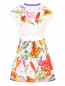 Платье из хлопка с аппликацией Dolce & Gabbana  –  Общий вид