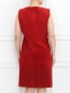 Платье-футляр из кожи с декором Marina Rinaldi  –  Модель Верх-Низ1