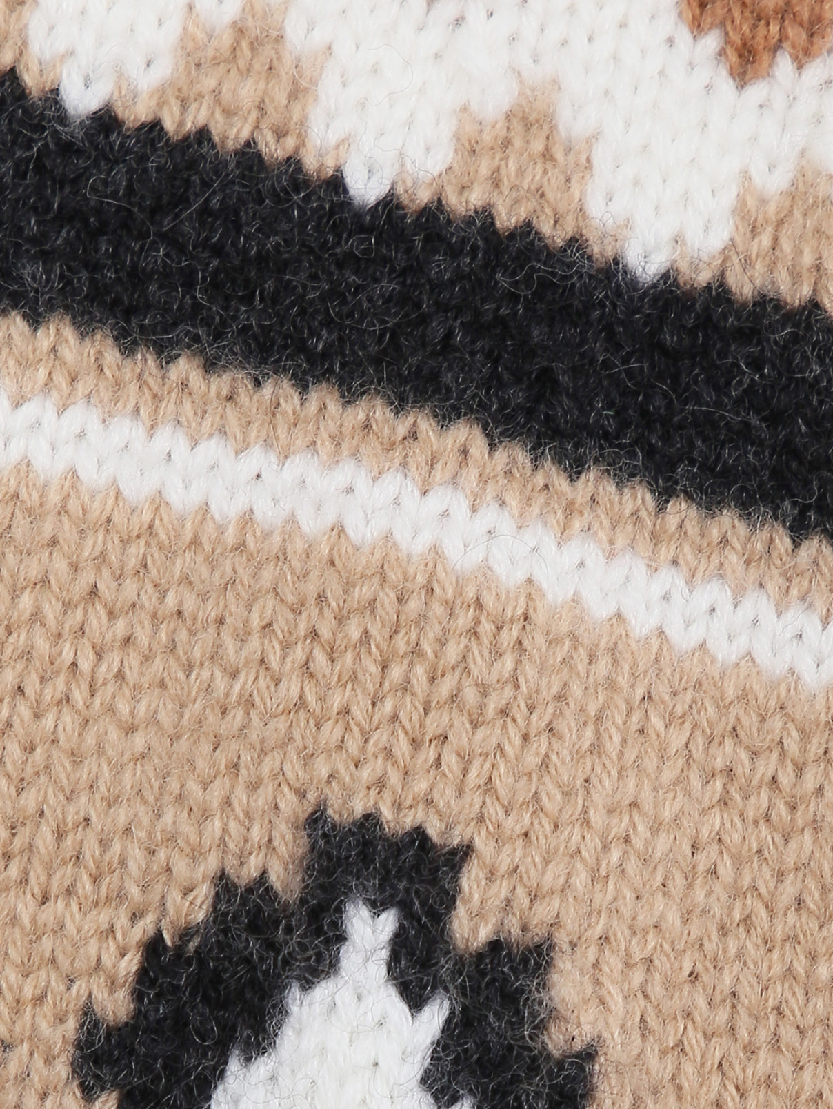 Пончо с вышивкой и узором Burberry  –  Деталь  – Цвет:  Узор
