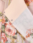 Юбка-макси из шелка с цветочным узором Alberta Ferretti  –  Деталь