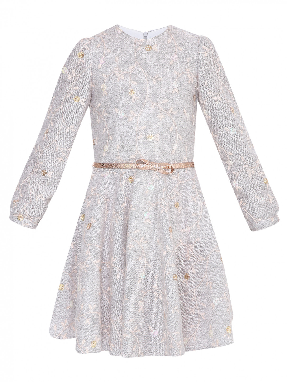 Платье с поясом с пайетками Aletta  –  Общий вид  – Цвет:  Узор