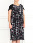Платье из шелка с узором Marina Rinaldi  –  Модель Верх-Низ