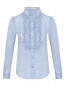 Блуза из хлопка и шелка с оборками Etro  –  Общий вид