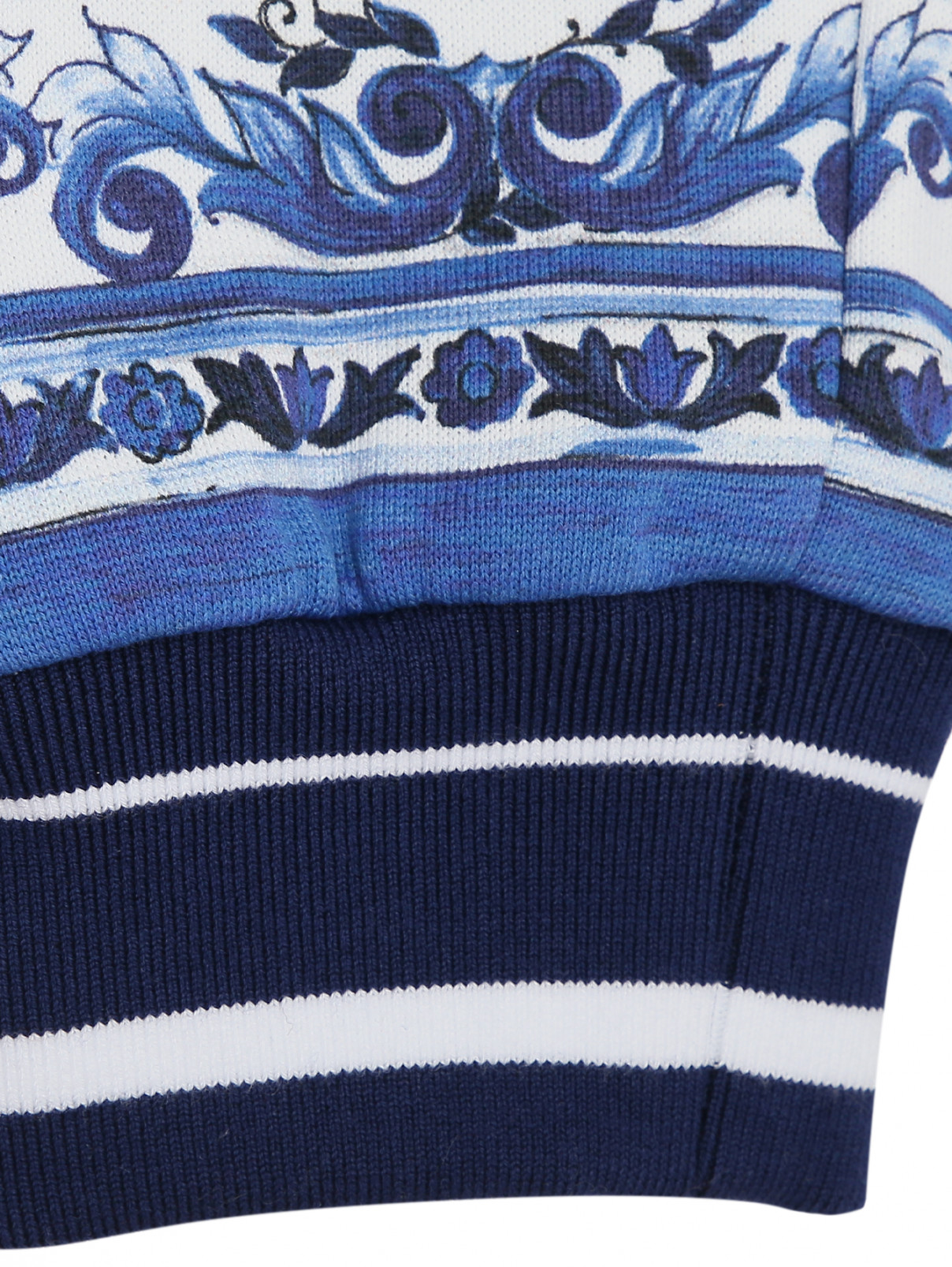 Трикотажные брюки из хлопка Dolce & Gabbana  –  Деталь1  – Цвет:  Узор
