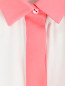 Блуза из шелка свободного кроя с контрастной отделкой Emporio Armani  –  Деталь