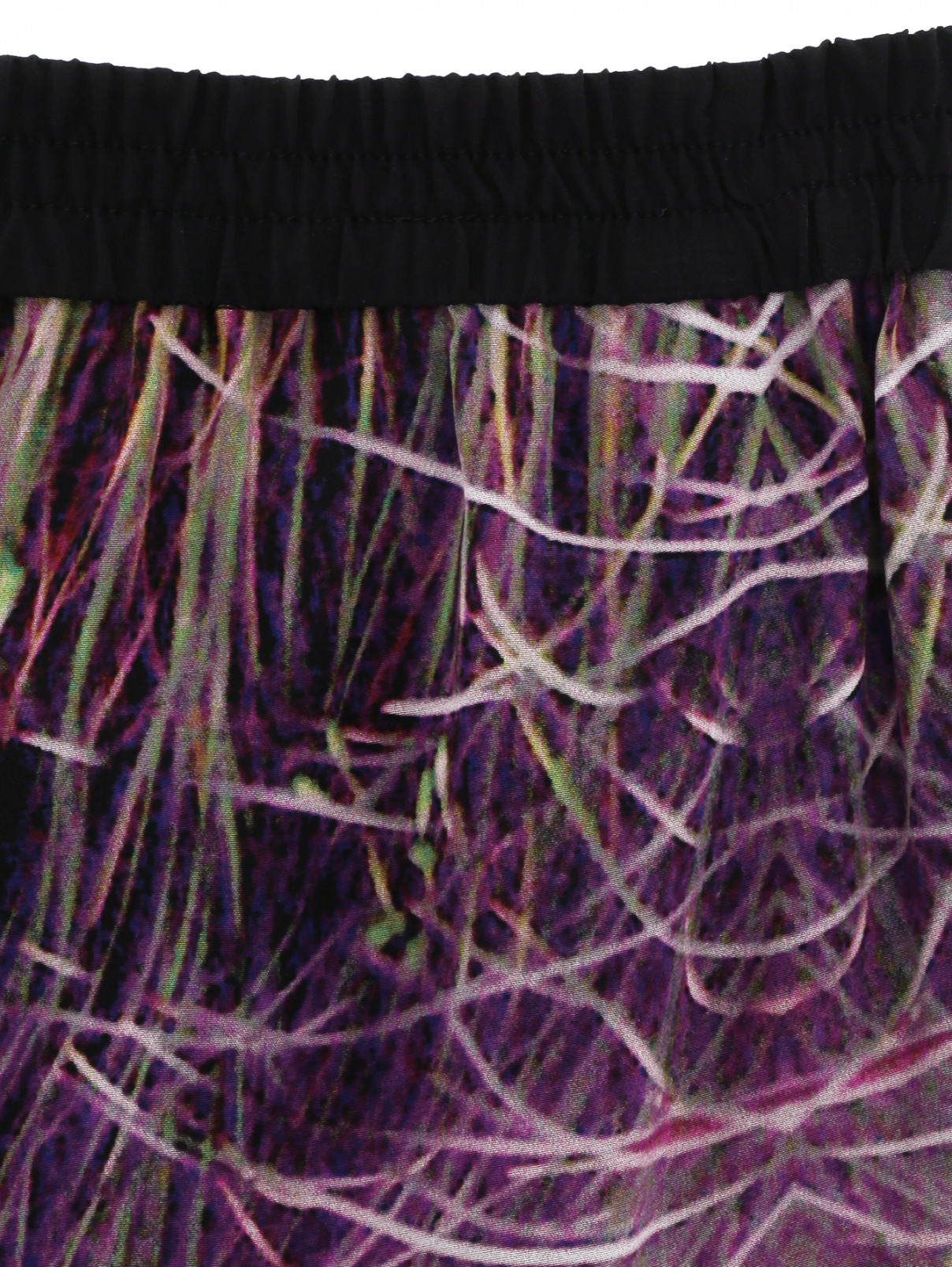 Брюки из шелка с узором Kira Plastinina  –  Деталь1  – Цвет:  Узор