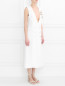 Платье из льна с декором Ermanno Scervino  –  МодельВерхНиз