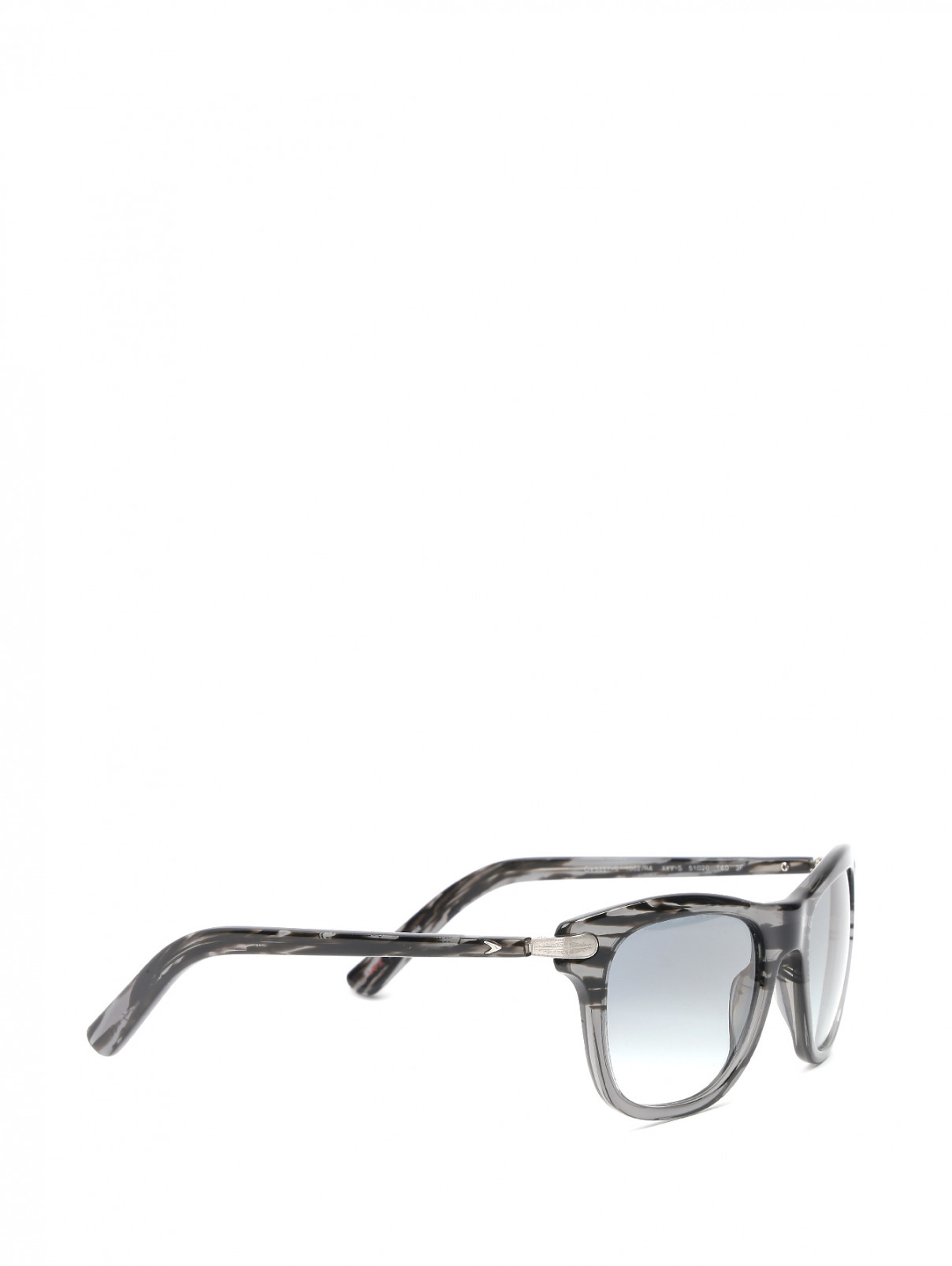 Солнцезащитные очки в пластиковой оправе с узором Oliver Peoples  –  Обтравка1  – Цвет:  Серый