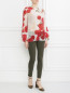 Блуза из шелка с цветочным узором Giambattista Valli  –  Модель Общий вид