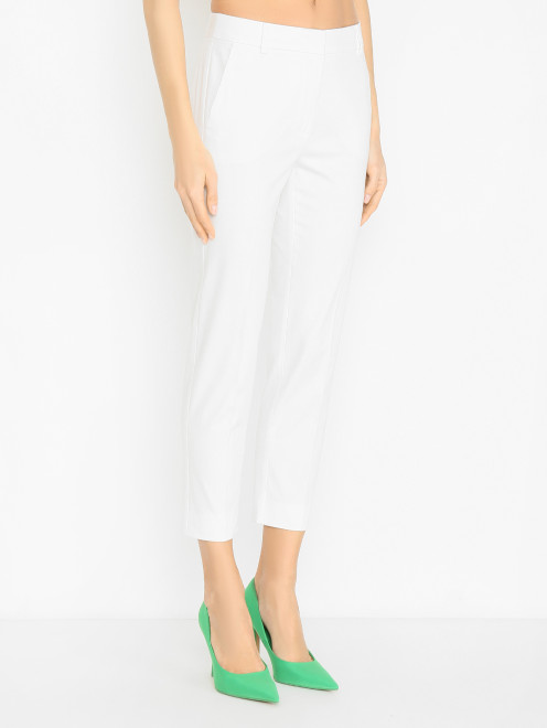 Укороченные брюки из хлопка Max Mara - МодельВерхНиз