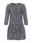 Платье из шелка с абстрактным узором Burberry  –  Общий вид