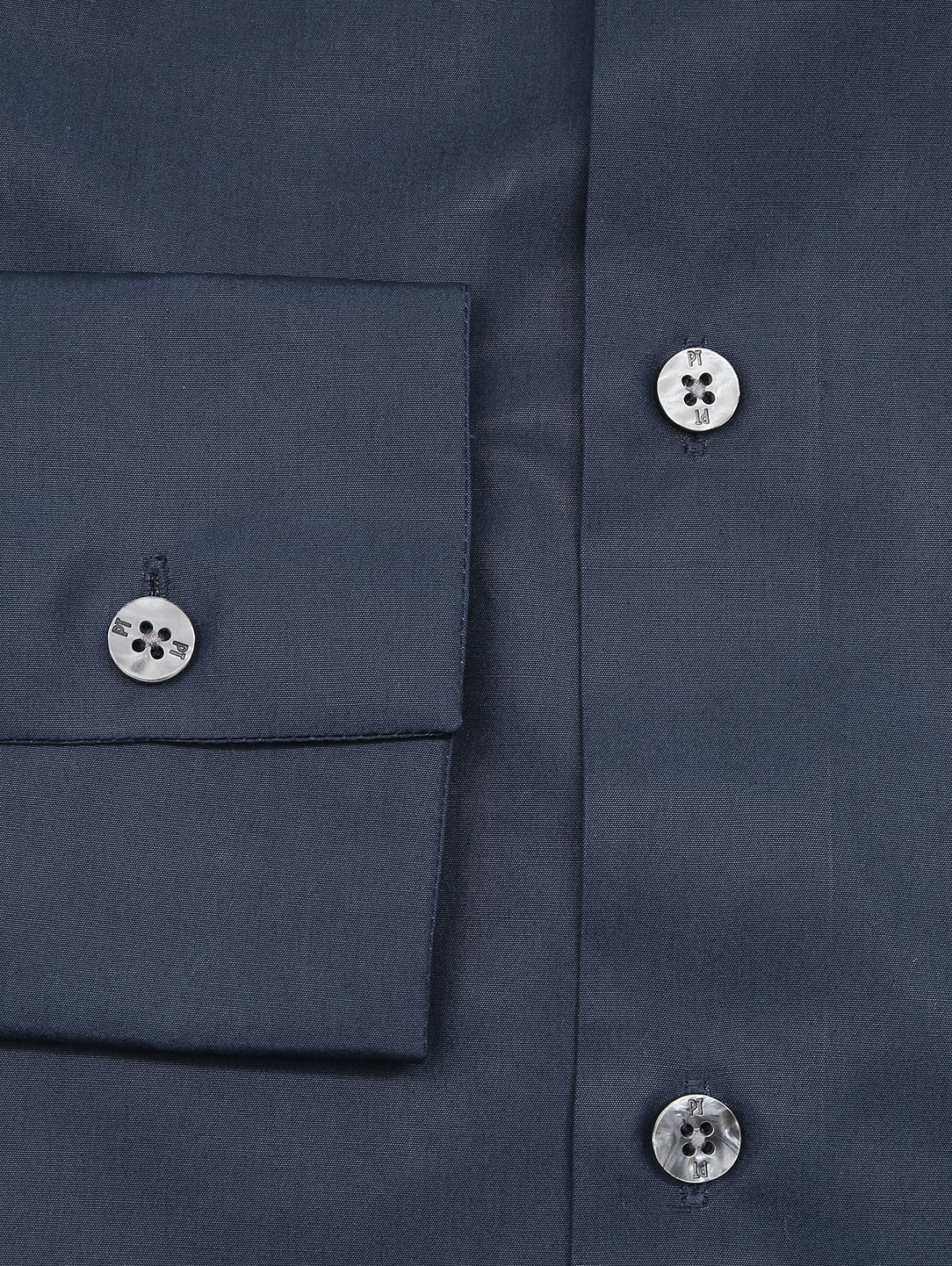 Рубашка из хлопка с карманом PT Torino  –  Деталь1  – Цвет:  Синий