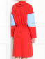 Платье из хлопка свободного кроя с контрастной отделкой MSGM  –  МодельВерхНиз1