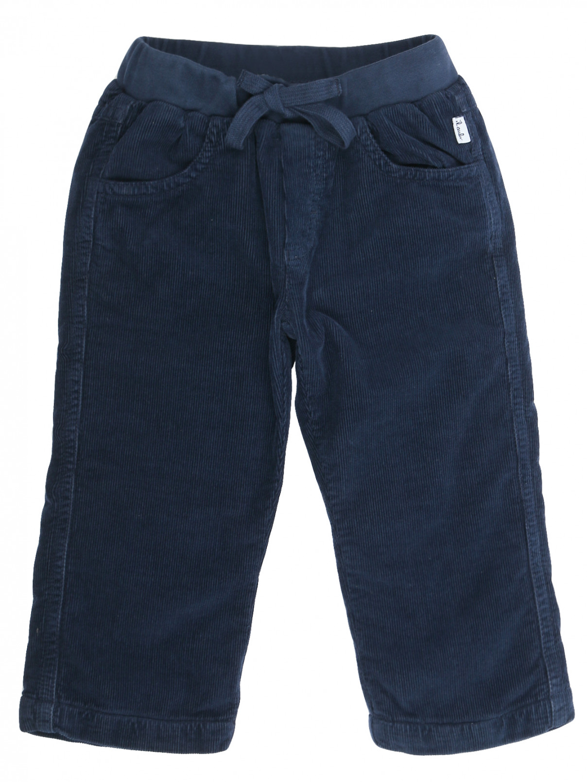 Утепленные брюки с карманами Il Gufo  –  Общий вид  – Цвет:  Синий