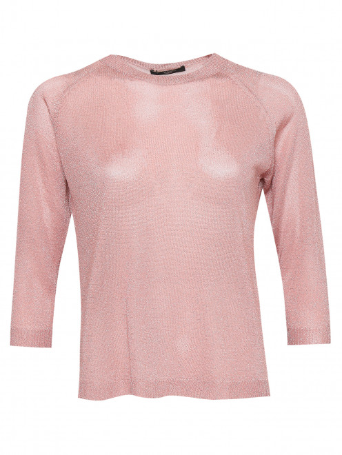 Однотонный джемпер с добавлением металлизированной нити Weekend Max Mara - Общий вид