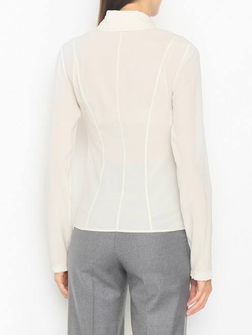 Блуза из смешанного шелка на молнии - МодельВерхНиз1