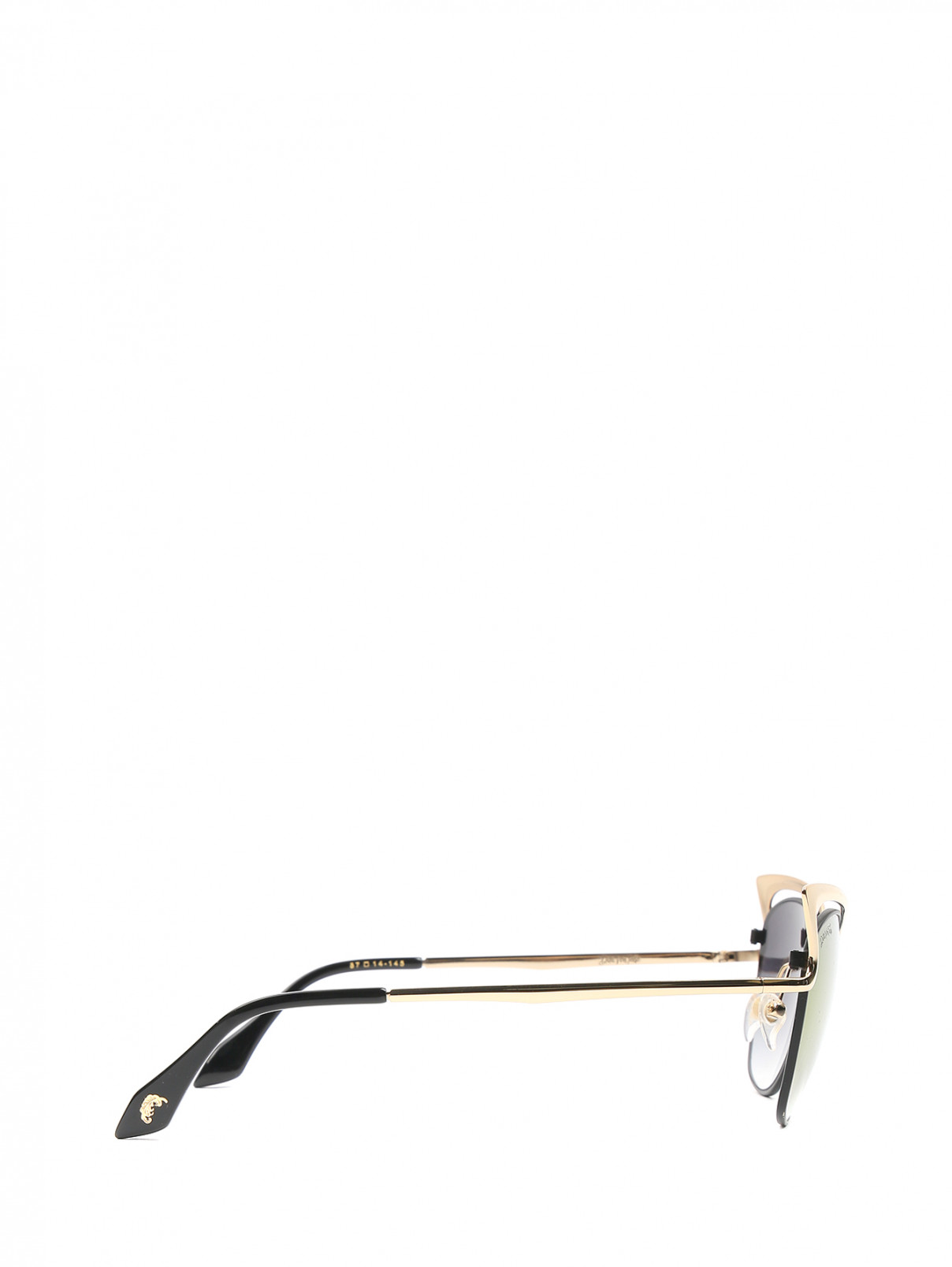 Cолнцезащитные очки в металлической оправе Dita  –  Обтравка2  – Цвет:  Золотой