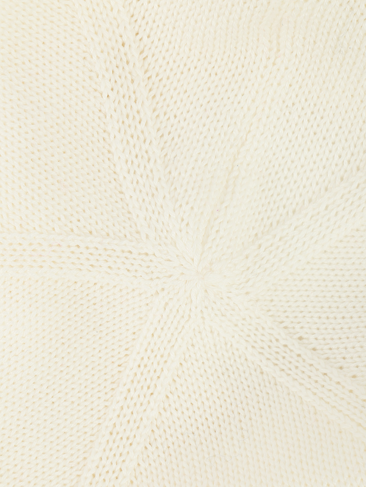 Берет из хлопка с кружевным декором IL Trenino  –  Деталь1  – Цвет:  Белый