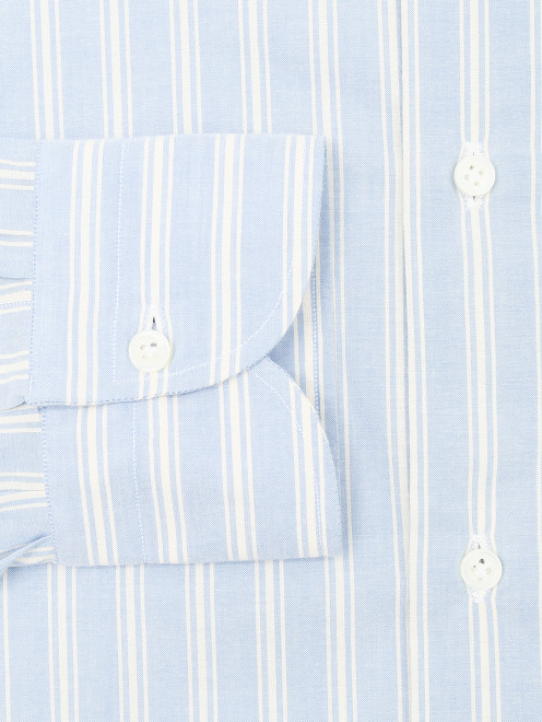 Рубашка из хлопка с узором полоска - Деталь