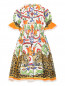 Платье из хлопка с узором Dolce & Gabbana  –  Общий вид