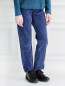 Вельветовые брюки с декоративными молниями Ermanno Scervino Junior  –  Модель Верх-Низ