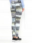 Узкие брюки из хлопка с боковыми карманами и узором Kenzo  –  Модель Верх-Низ1