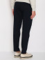 Трикотажные брюки из хлопка на резинке с карманами Circolo  –  МодельВерхНиз1