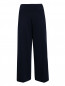 Укороченные брюки из шерсти свободного кроя с боковыми карманами Allude  –  Общий вид