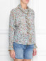 Блуза из хлопка с цветочным узором Isabel Marant  –  МодельВерхНиз