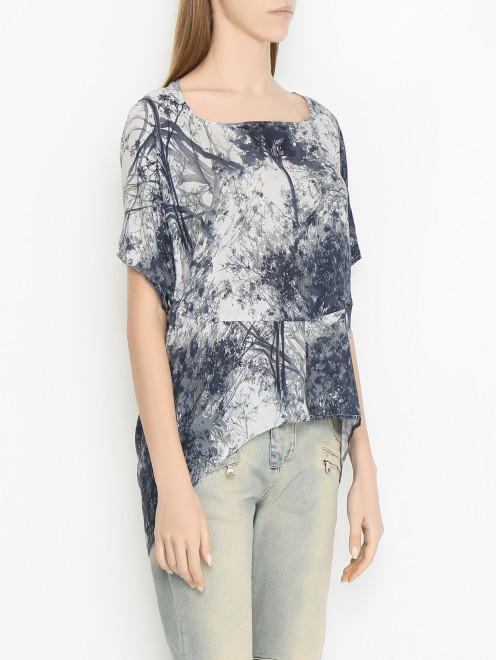 Туника из вискозы с узором I'M Isola Marras - МодельВерхНиз