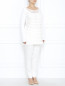 Блуза из смесового хлопка с декоративной отделкой Marina Rinaldi  –  Модель Общий вид