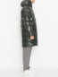 Удлиненная куртка на молнии с капюшоном Duvetica  –  МодельВерхНиз2