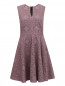 Платье-мини из хлопка с узором Burberry  –  Общий вид