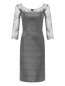 Платье приталенное с декором кружевом Ermanno Scervino  –  Общий вид