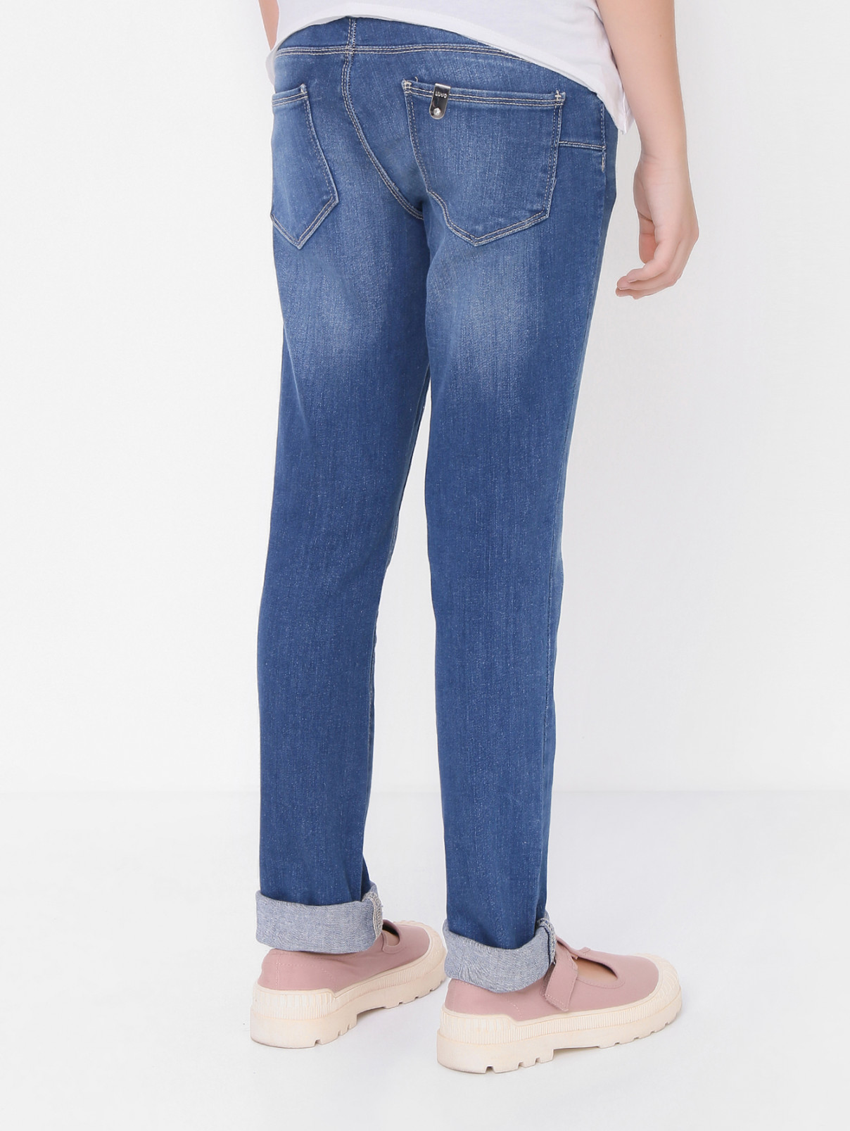 Зауженные джинсы с карманами Liu Jo  –  МодельВерхНиз1  – Цвет:  Синий