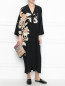Платье свободного кроя из шелка с цветочным узором Etro  –  МодельОбщийВид