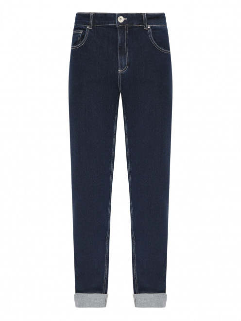 Однотонные джинсы с подворотами Eleventy - Общий вид