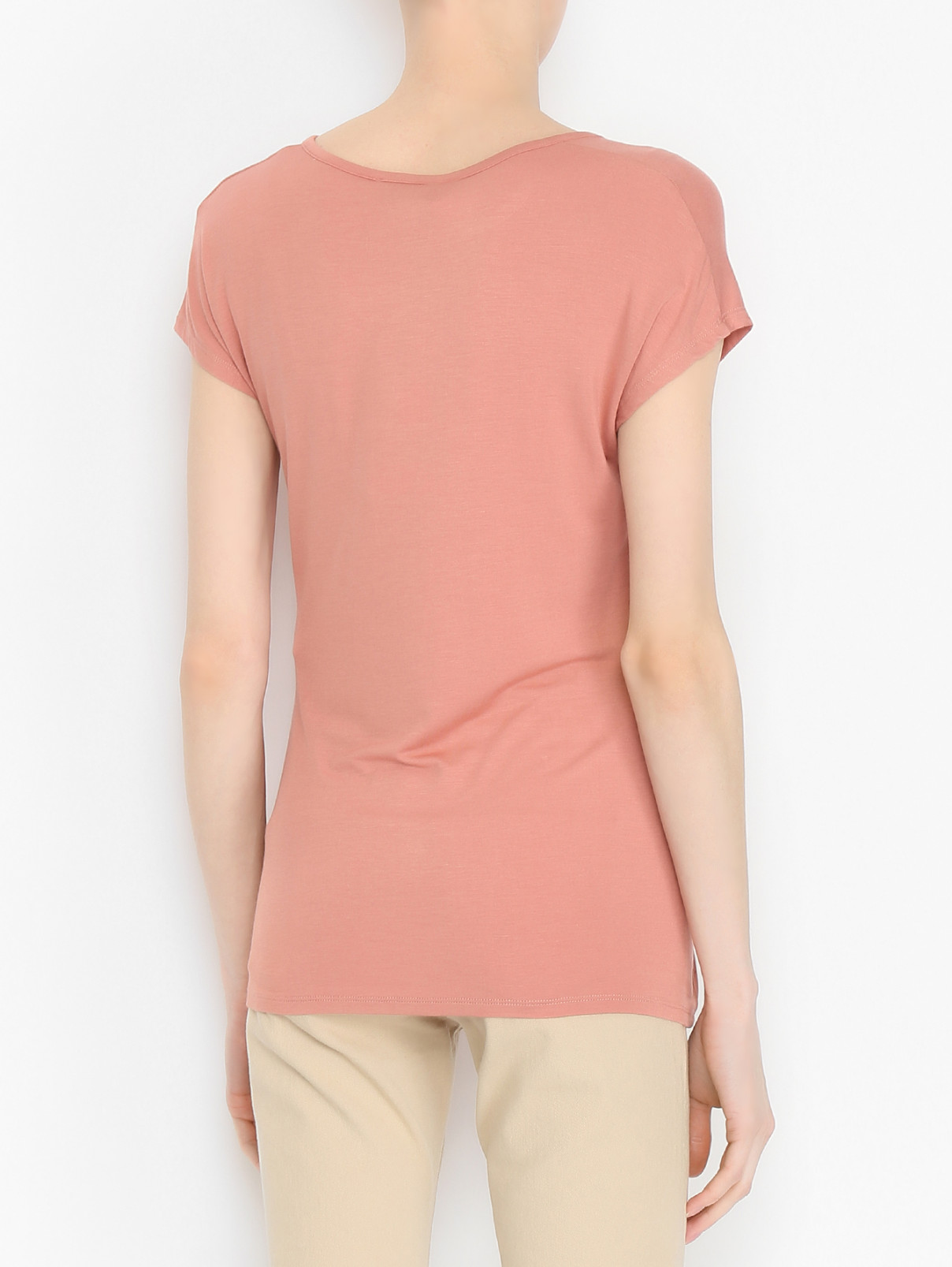 Блуза из смешанной вискозы Max&Co  –  МодельВерхНиз1  – Цвет:  Розовый