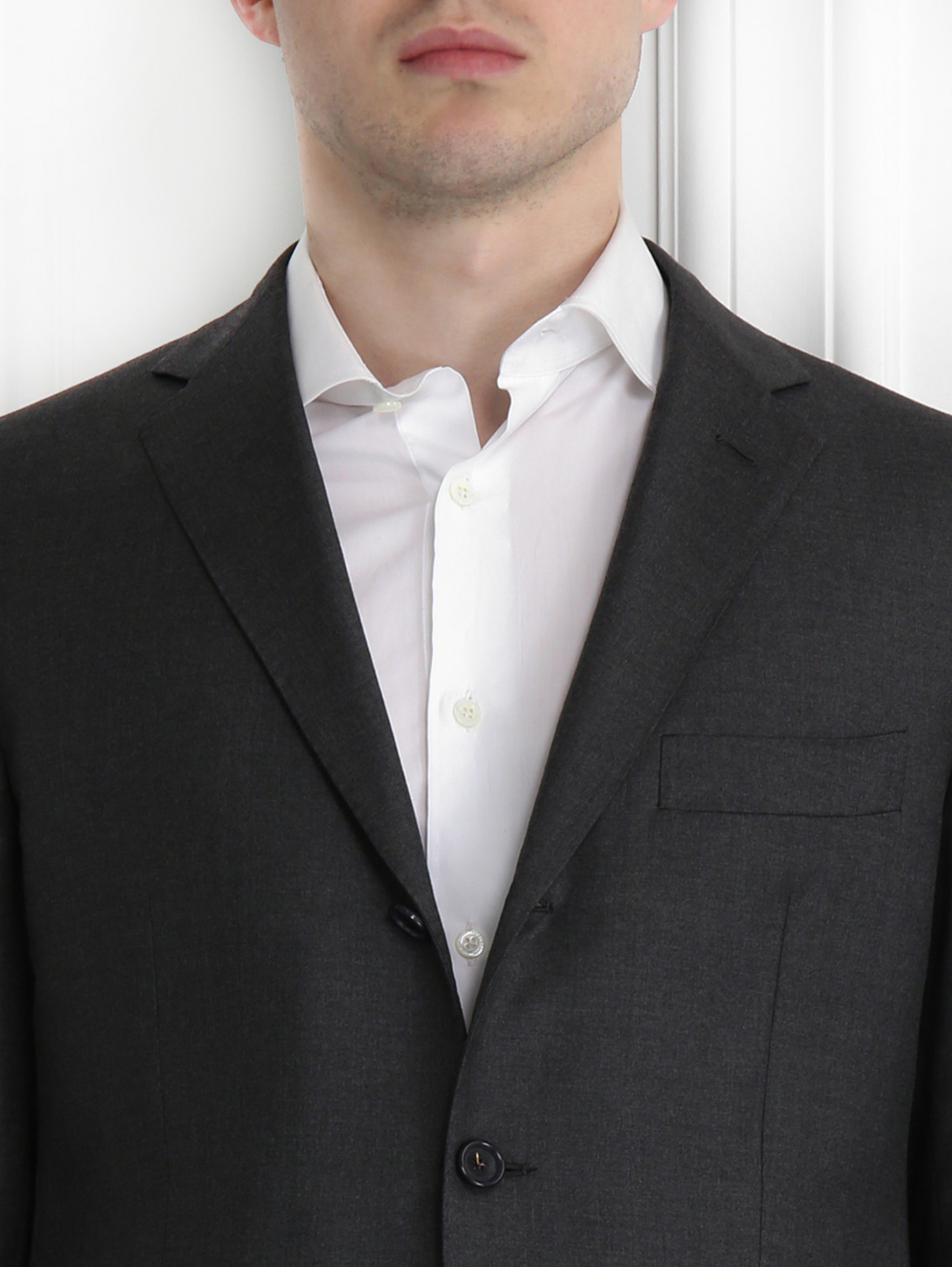 Костюм из шерсти Sartoria Partenopea  –  Модель Общий вид3  – Цвет:  Серый