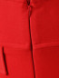 Юбка-мини из шерсти с накладными карманами Jil Sander Navy  –  Деталь